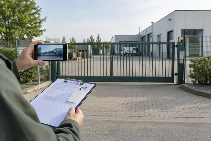 Ein Übersichtsbild verbindet eine Toranlage mit ihrer dokumentierten Kennung
