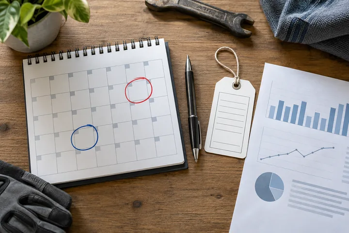 Kalender, Kennzeichnung und Bericht beim Abgleich unterschiedlicher Terminangaben