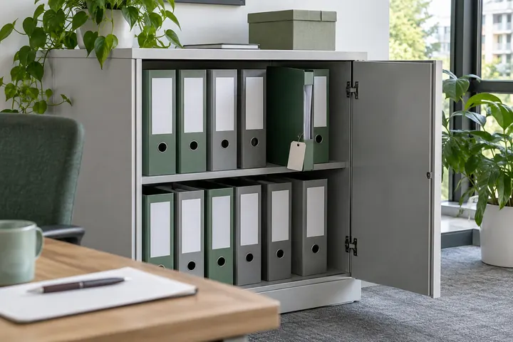 Übersichtliche Ablage mit getrennten Objekt- und Dokumentenordnern