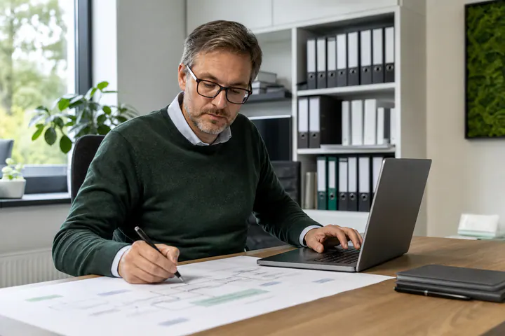 Datenschutzkoordinatorin prüft betriebliche Datenflüsse